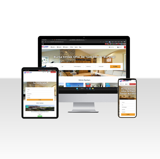  Gayrimenkul Web Sitesi Paketi