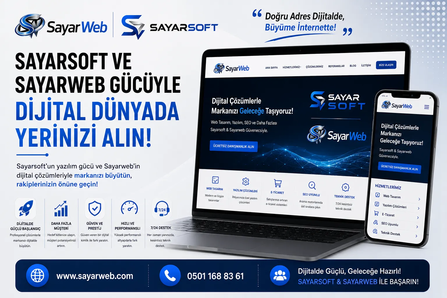 Sayarsoft ve Sayarweb Gücüyle Dijital Dünyada Yerinizi Alın