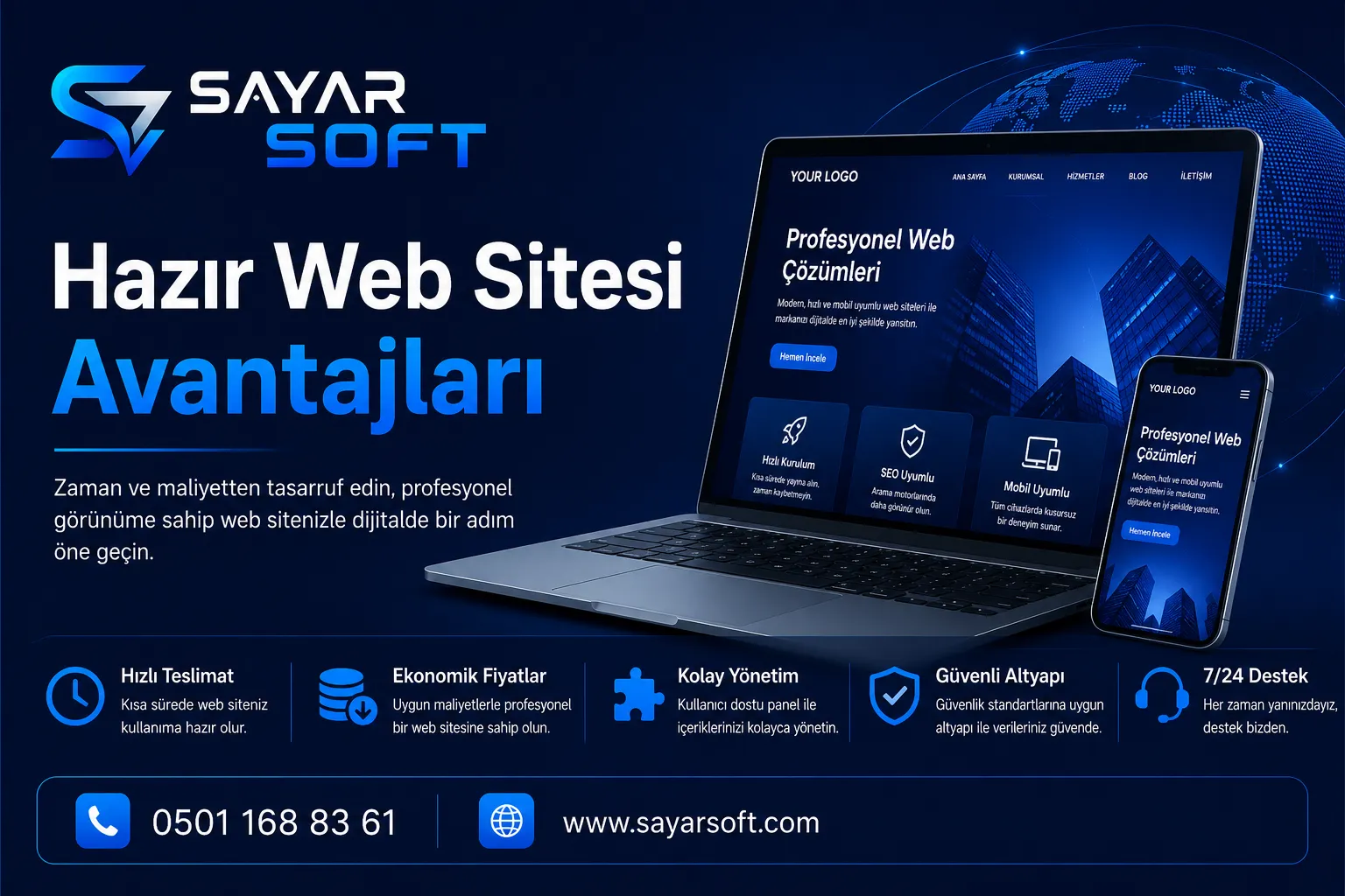 Hazır Web Sitesi Avantajları