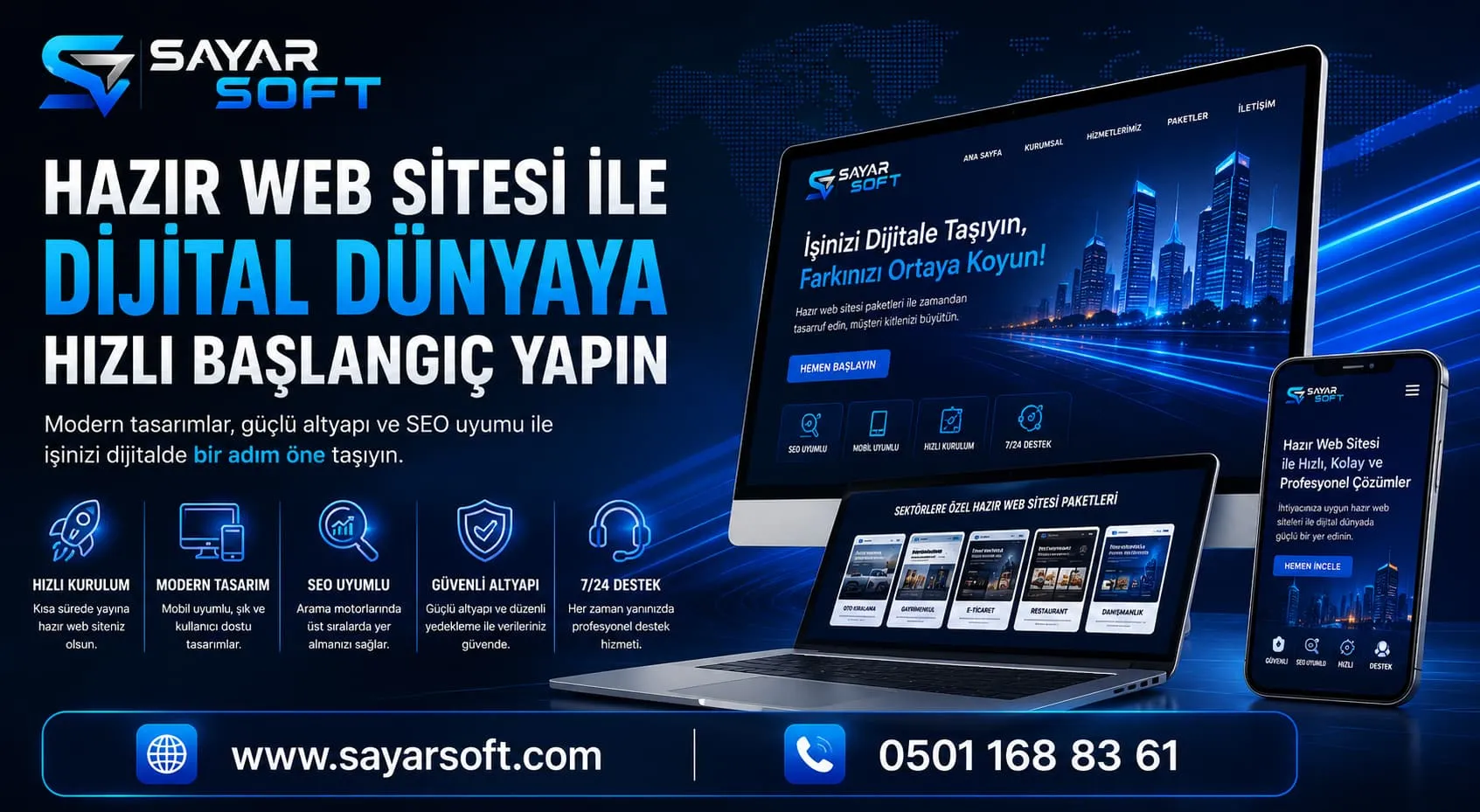 Hazır Web Sitesi ile Dijital Dünyaya Hızlı Başlangıç Yapın