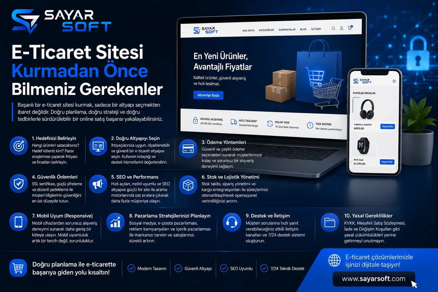 E-Ticaret Sitesi Kurmadan Önce Bilmeniz Gerekenler
