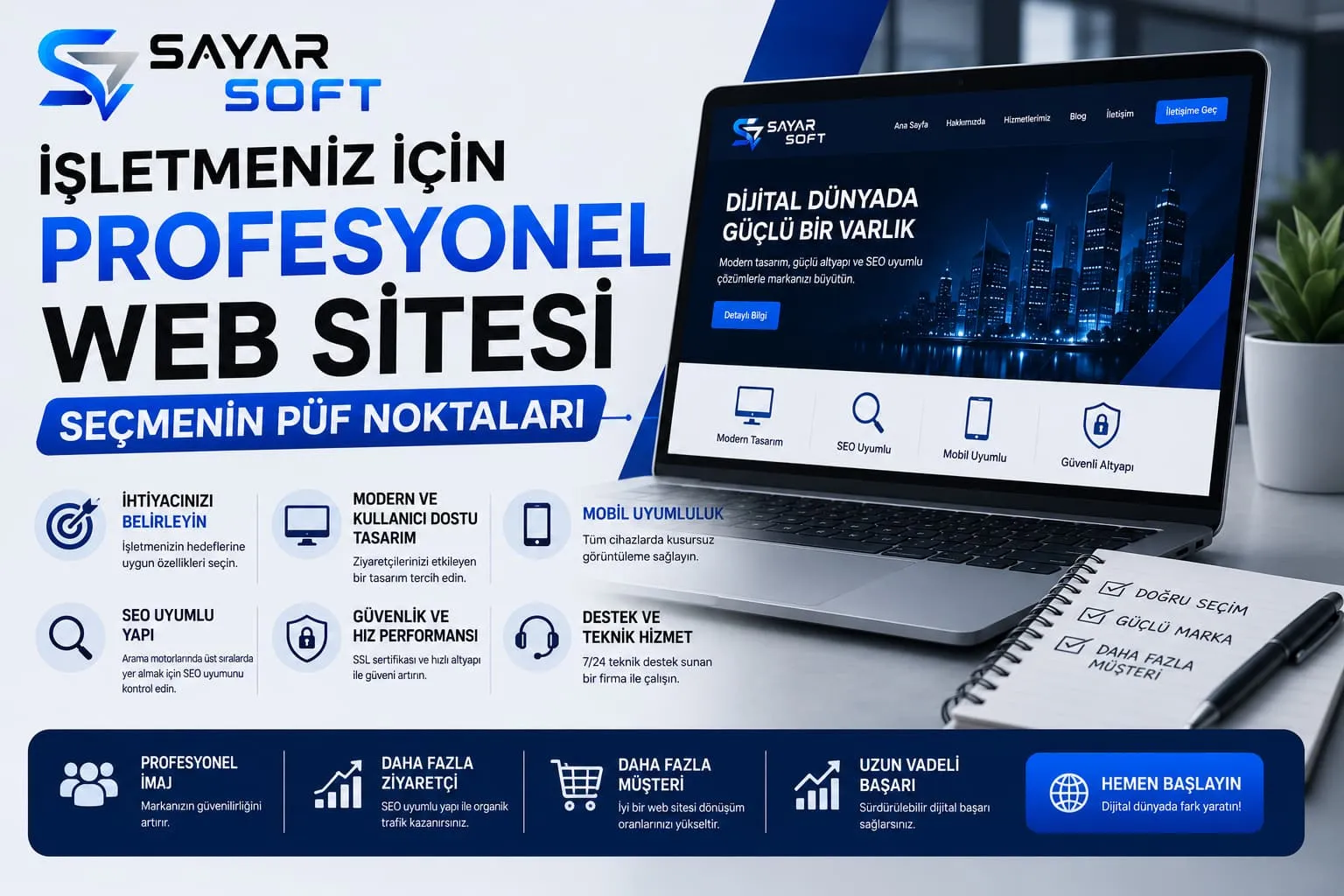 İşletmeniz İçin Profesyonel Web Sitesi Seçmenin Püf Noktaları
