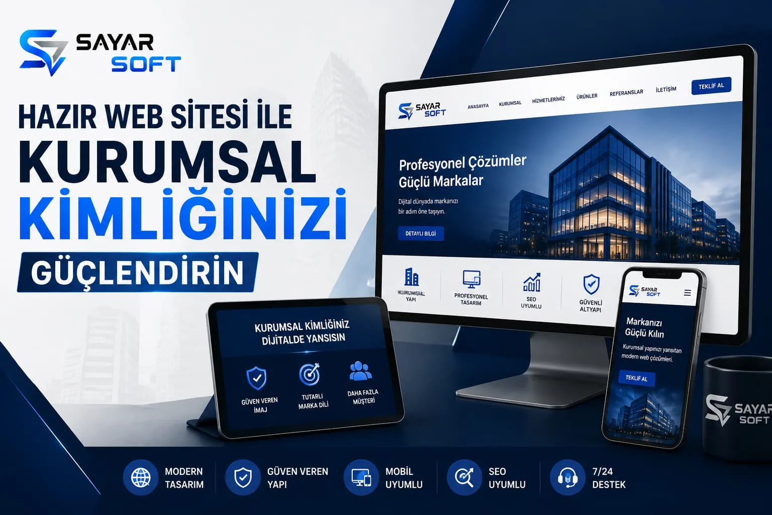 Hazır Web Sitesi ile Kurumsal Kimliğinizi Güçlendirin