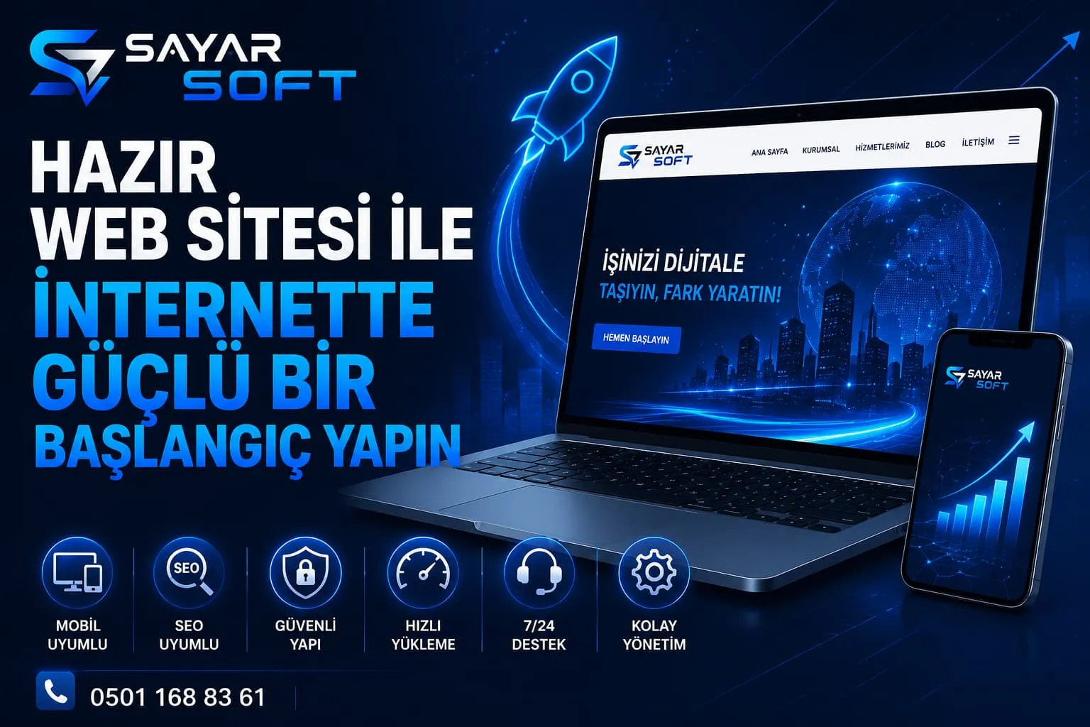 Hazır Web Sitesi ile İnternette Güçlü Bir Başlangıç Yapın 