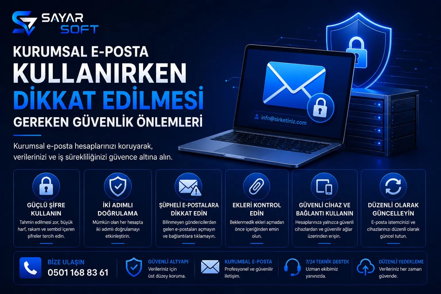 Kurumsal E-Posta Kullanırken Dikkat Edilmesi Gereken Güvenlik Önlemleri
