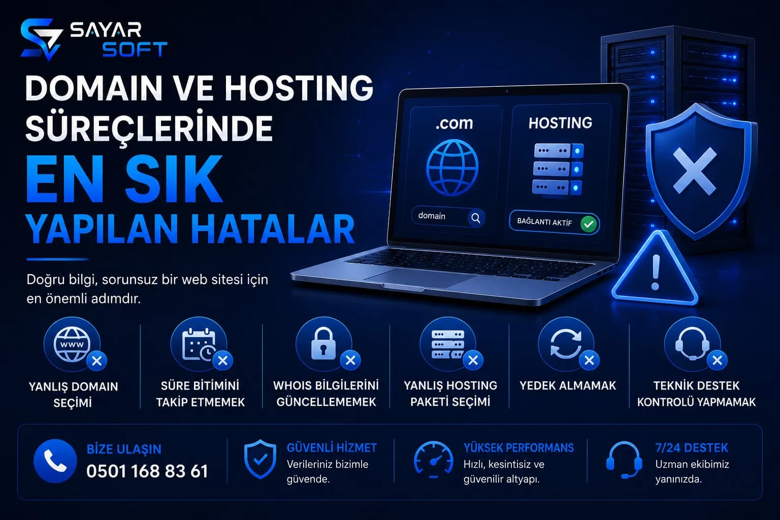 Domain ve Hosting Süreçlerinde En Sık Yapılan Hatalar