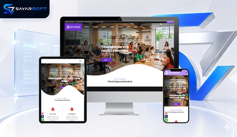 Eğitim Kurumları İçin Modern Hazır Web Sitesi