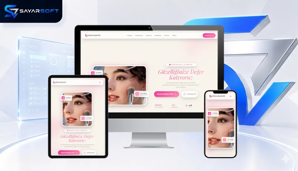 Randevu Sistemli Güzellik Salonlarına Özel Hazır Web Sitesi Paketi
