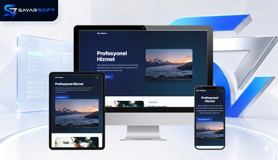 Randevu Sistemli Oto Yıkama ve Oto Servis Hazır Web Sitesi Paketi