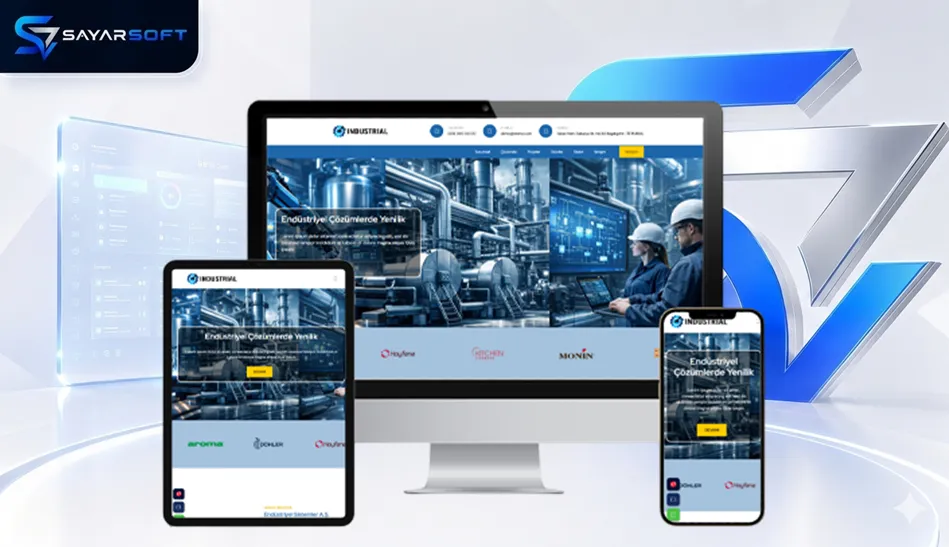 Endüstriyel ve Mühendislik Firmalarına Özel Hazır Web Sitesi Paketi