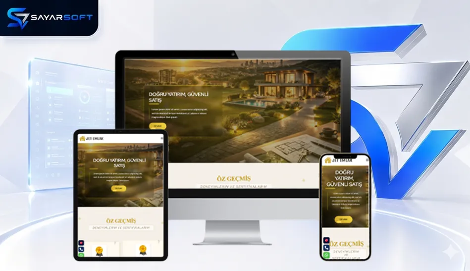 Gayrimenkul Danışmanlarına Özel Hazır Web Sitesi Paketi