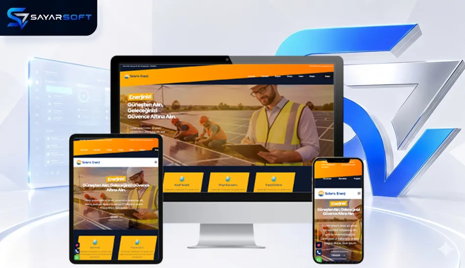 Güneş Enerjisi ve Solar Sistem Firmalarına Özel Hazır Web Sitesi Paketi