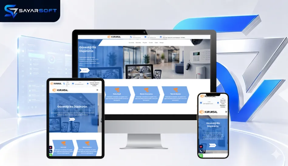 Elektronik Güvenlik Sistemleri Firmalarına Özel Hazır Web Sitesi Paketi