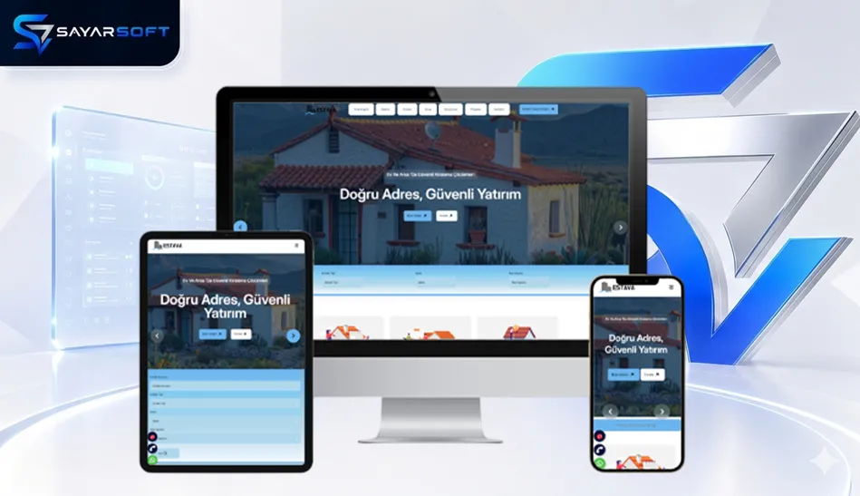 Hazır Emlak ve Gayrimenkul Web Sitesi Paketi