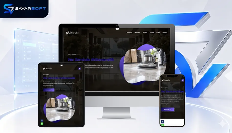 Mermer ve Doğal Taş Parlatma Firmalarına Özel Hazır Web Sitesi Paketi