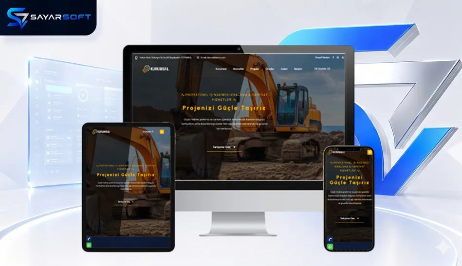 Forklift ve İş Makinesi Kiralama Firmalarına Özel Hazır Web Sitesi Paketi