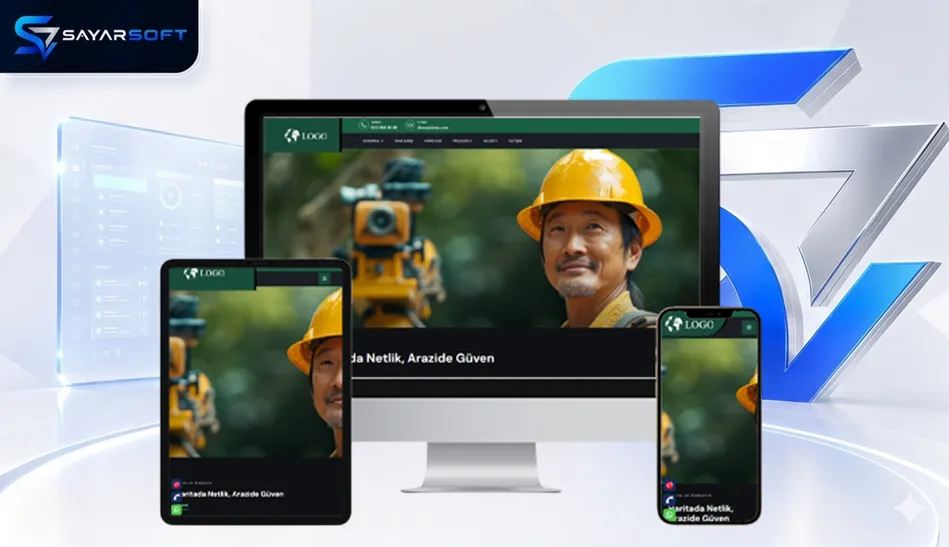 Harita ve Kadastro Firmalarına Özel Hazır Web Sitesi Paketi