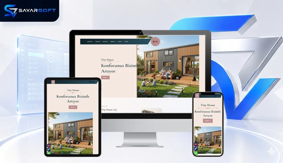 Tiny House Üreticilerine Özel Hazır Web Sitesi Paketi