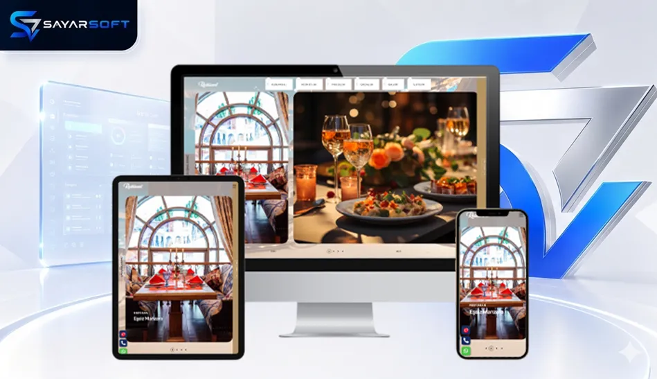 Restoranlar ve Yemek Salonlarına Özel Hazır Web Sitesi Paketi