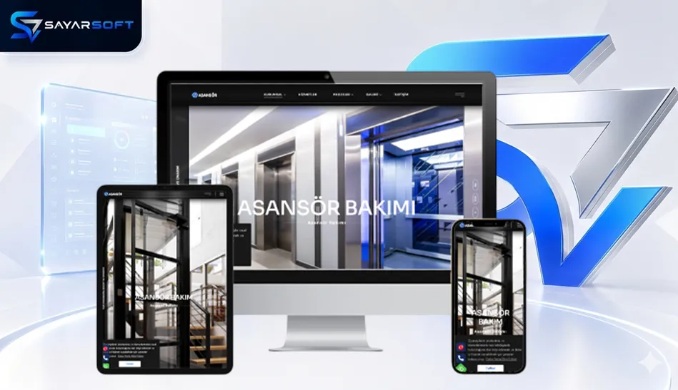 Asansör Bakım ve Servis Firmalarına Özel Hazır Web Sitesi Paketi