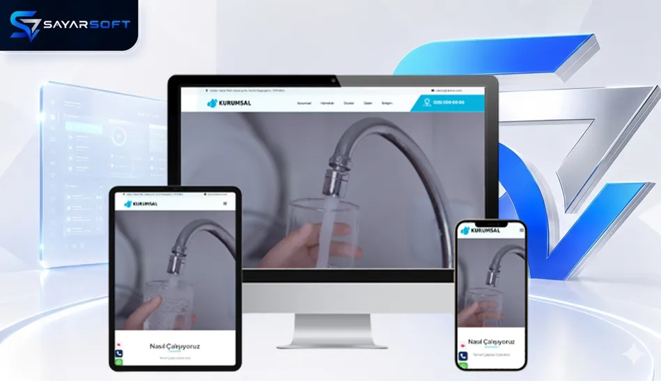 Su Arıtma Sistemleri Firmaları İçin Profesyonel Hazır Web Sitesi Çözümü