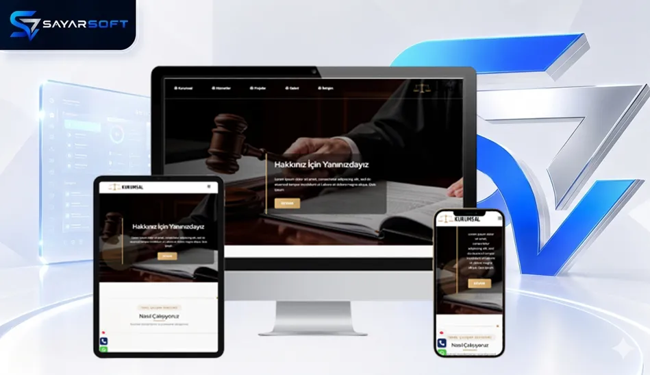 Avukatlar ve Hukuk Büroları İçin Profesyonel Hazır Web Sitesi Çözümü