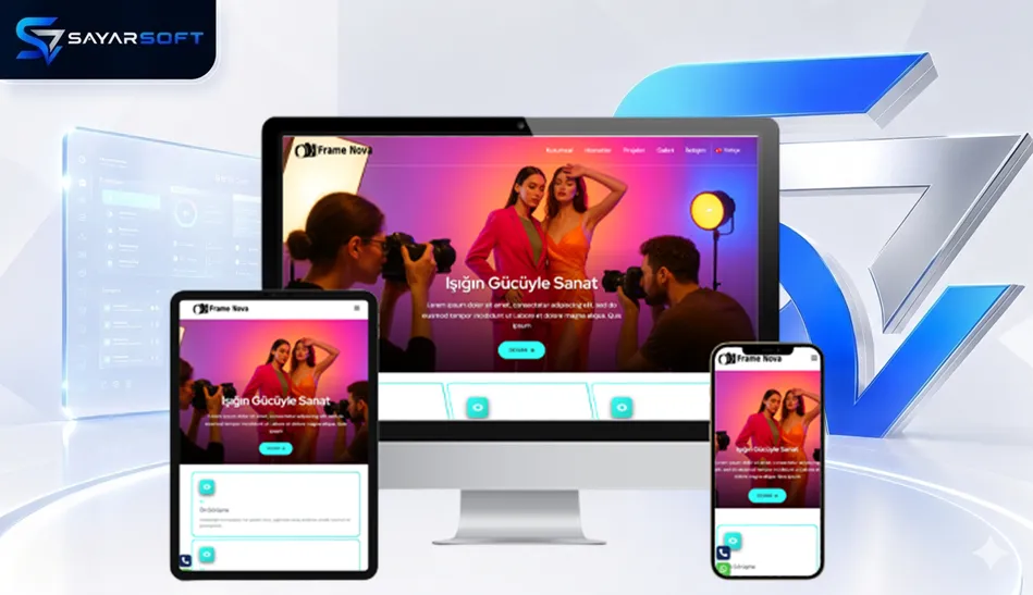 Fotoğrafçılar ve Kameramanlar İçin Hazır Web Sitesi 