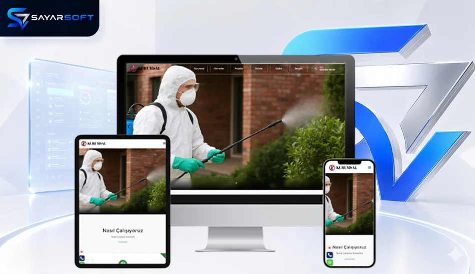 İlaçlama ve Haşere Kontrol Hizmetleri Hazır Web Sitesi