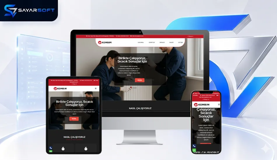 Kombi Servisi ve Tamir Hizmetleri Hazır Web Sitesi