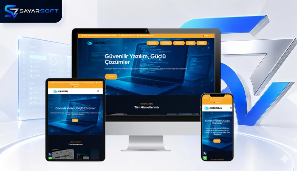 Yazılım ve Ar-Ge Şirketleri Hazır Web Sitesi