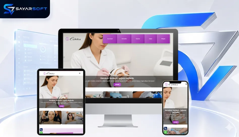 Güzellik Merkezi ve Estetik Kliniği Hazır Web Sitesi