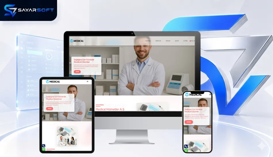 Medikal Ürün ve Sağlık Firmaları Hazır Web Sitesi