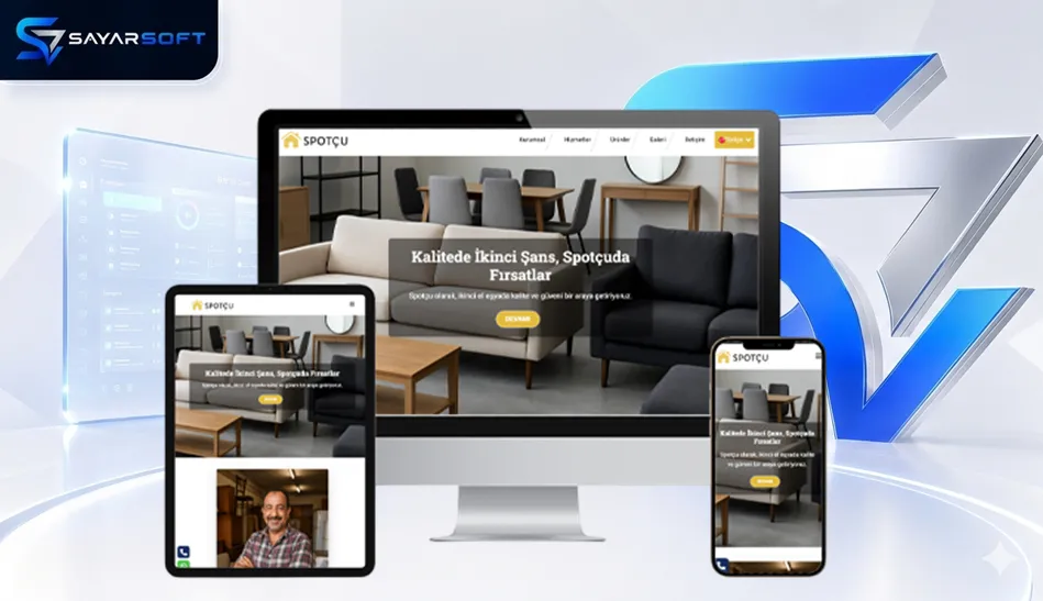 Spotçu ve İkinci El Eşya Mağazası Hazır Web Sitesi