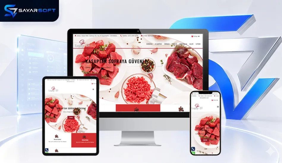 Kasap ve Et Ürünleri Mağazası Hazır Web Sitesi