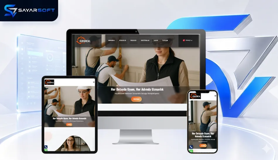 Mimarlık Ofisi Hazır Web Sitesi Paketi