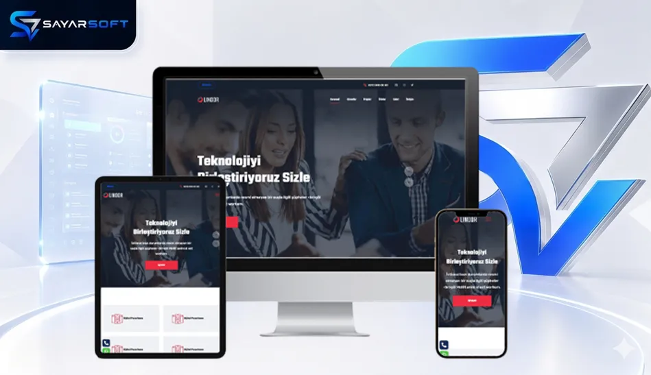 Teknoloji Şirketi Hazır Web Sitesi Paketi 