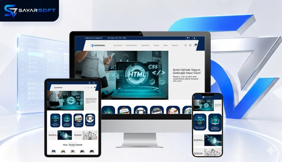 Hazır Web Sitesi Paketi Online Satış Yazılımı