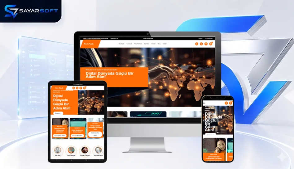 Hazır Web Sitesi Paketi Online Satış Yazılımı 2