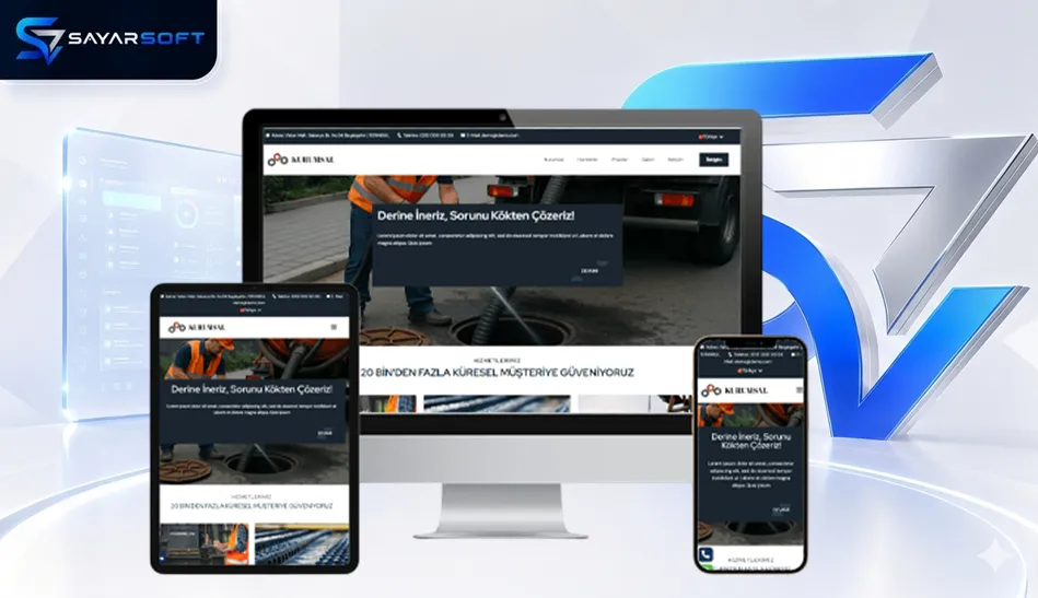 Kanalizasyon ve Sondaj Hizmetleri Web Sitesi