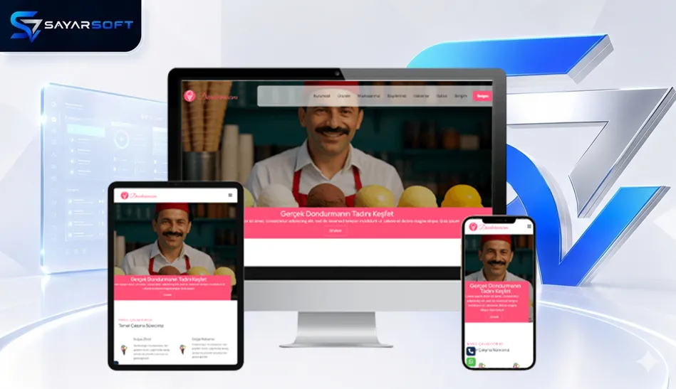 Dondurmacı ve Tatlı Firması Web Sitesi