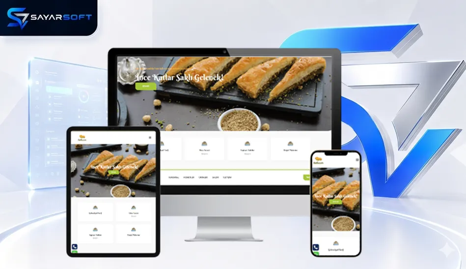 Tatlıcı ve Pastane Hazır Web Sitesi