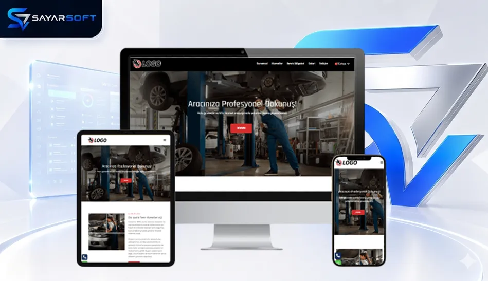 Oto Lastik Tamiri ve Bakımı Hazır Web Sitesi