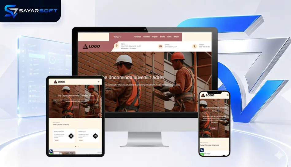 Dış Cephe Onarım ve Bakım Hizmetleri Hazır Web Sitesi