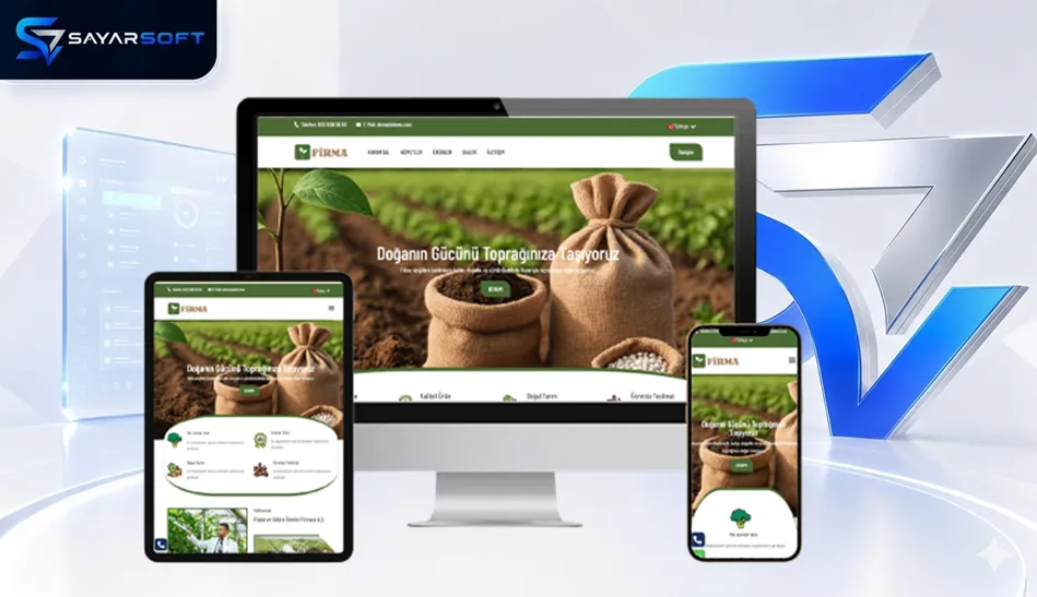 Fidan ve Gübre Üretimi Hazır Web Sitesi