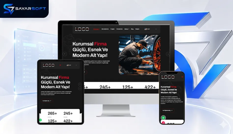 Kurumsal Şirket Hazır Web Sitesi
