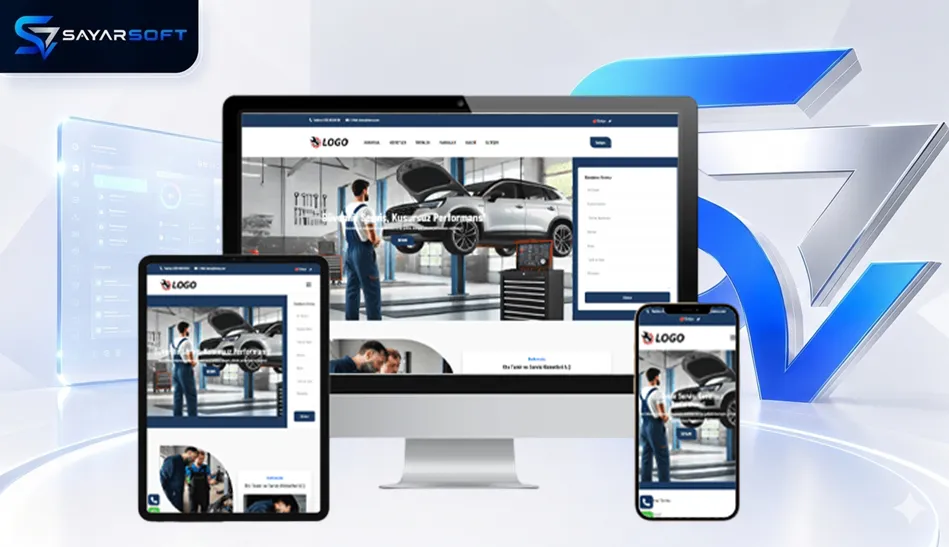 Oto Tamir ve Bakım Servisi Hazır Web Sitesi