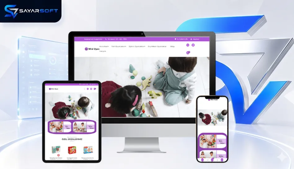 E-Ticaret Bebek Ürünleri ve Oyuncak Satış Hazır Web Sitesi