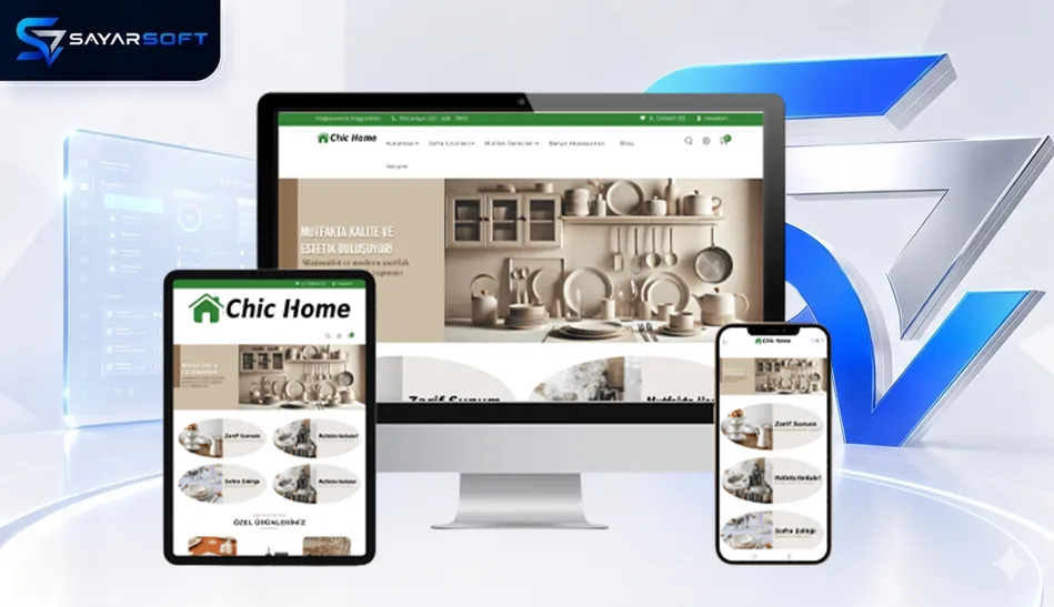 E-Ticaret Mutfak Ürünleri Satışı Hazır Web Sitesi