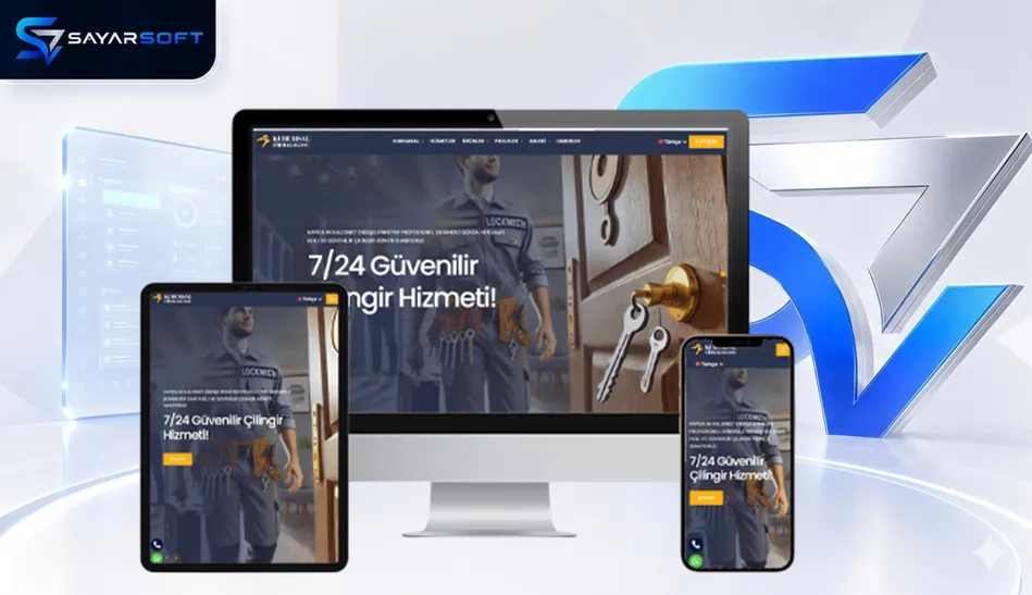 Çilingir ve Anahtar Hizmetleri Web Sitesi Paketi
