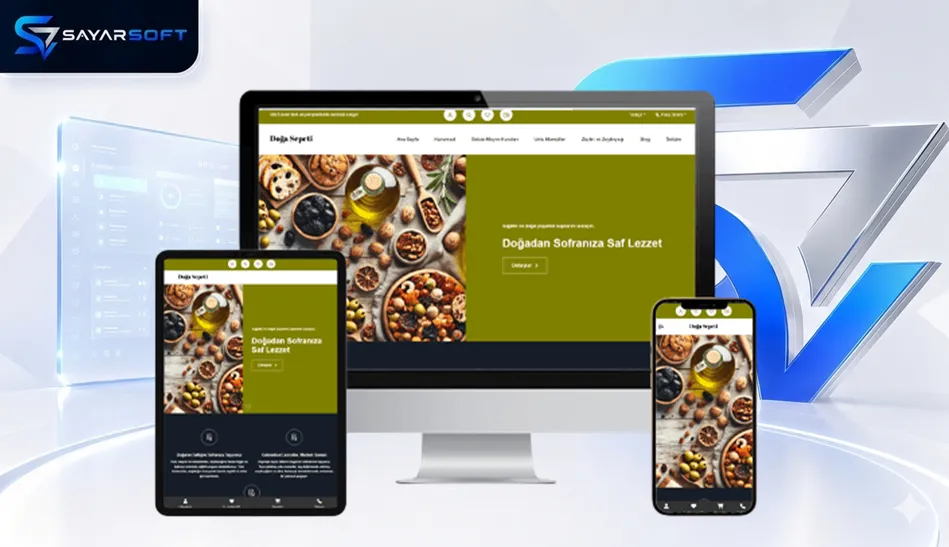 Doğal Ürünler ve Organik Gıda E-Ticaret Web Sitesi Paketi